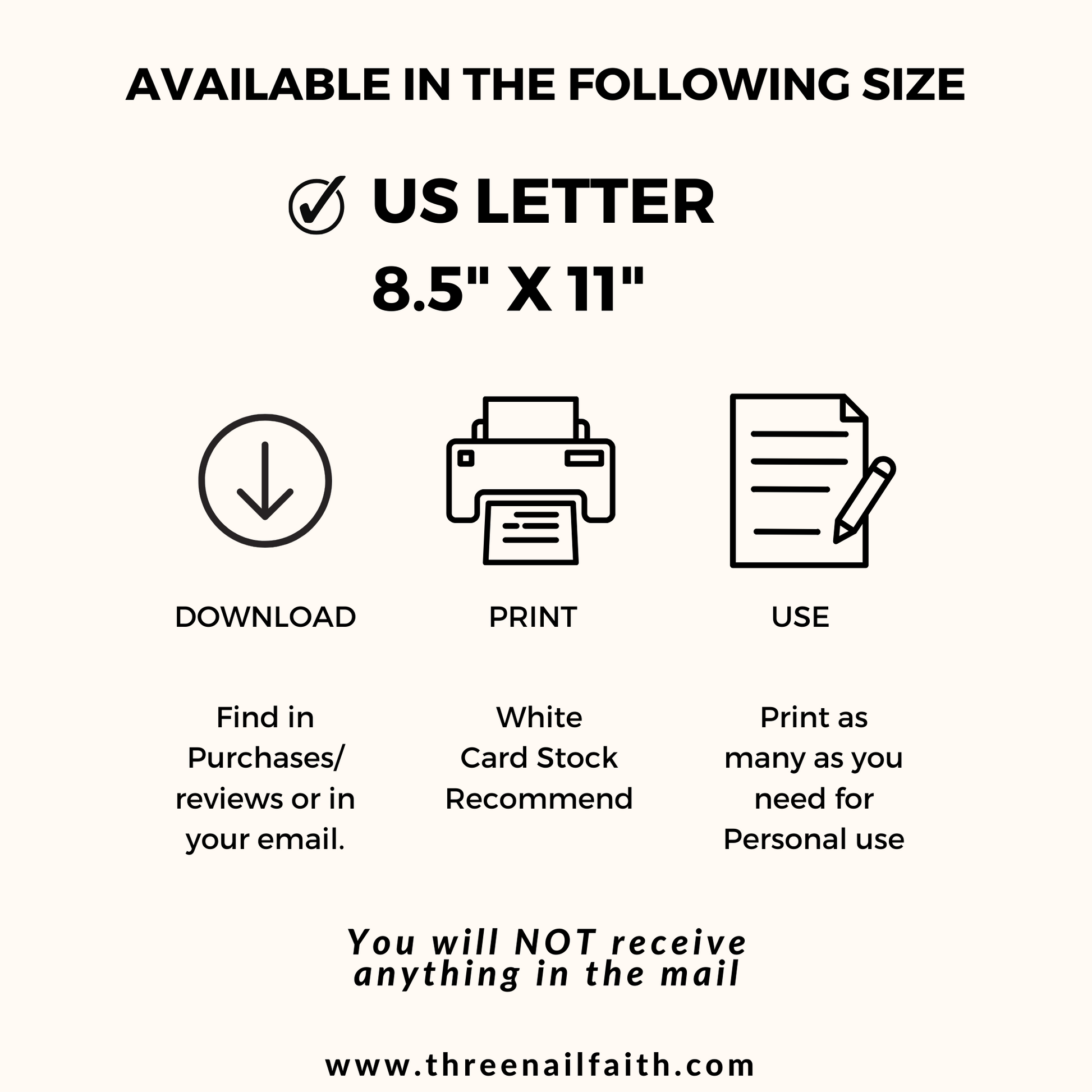 This file is easy. order, download, print and use