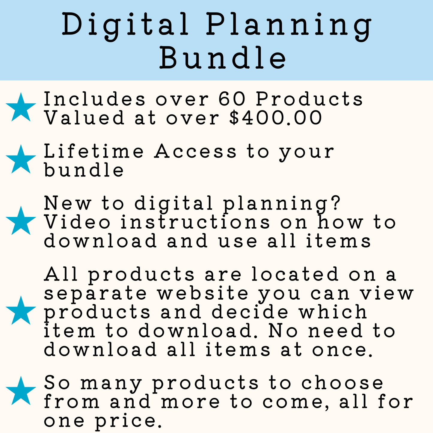 How the digital planning bundle works