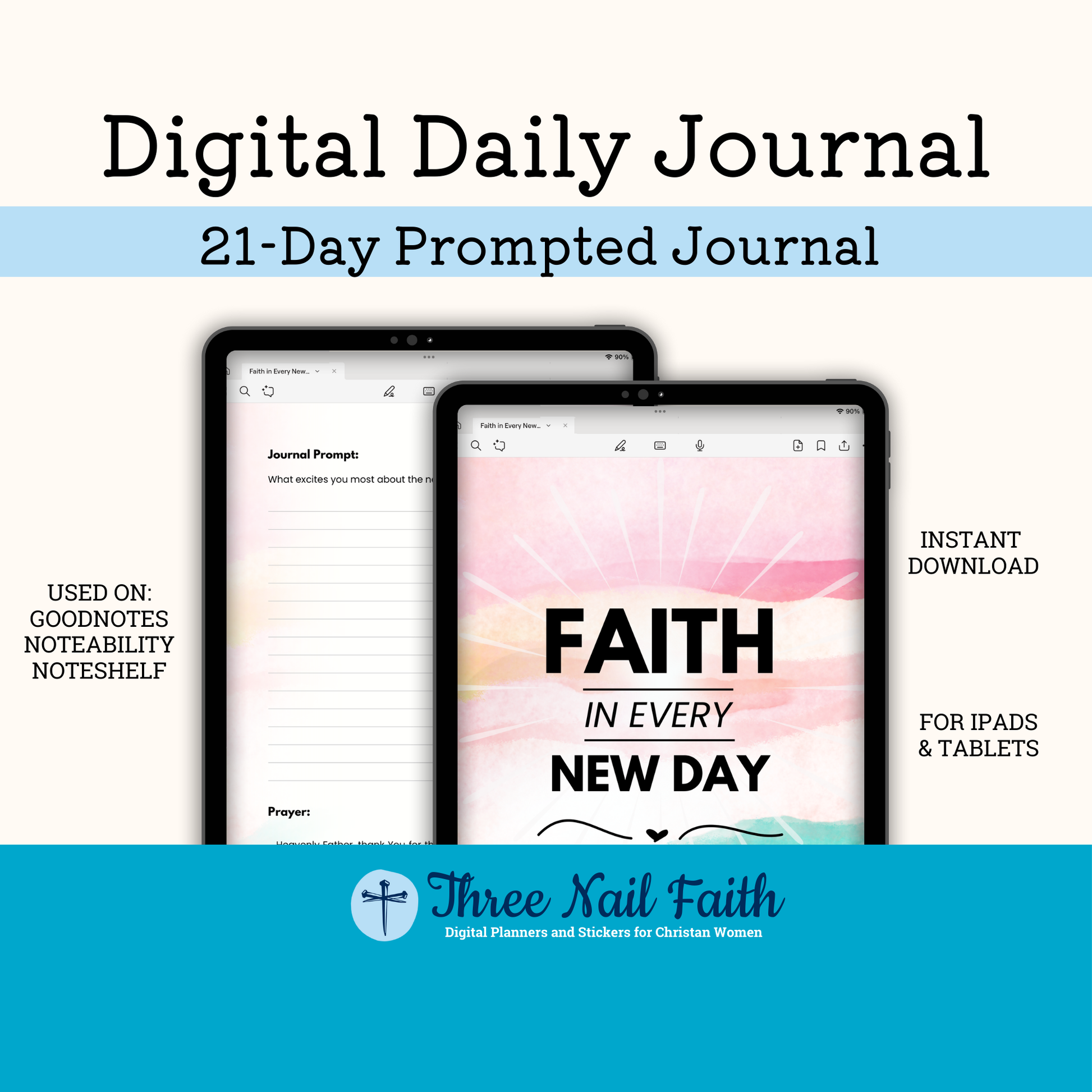 Faith in every New day prompted faith journal
