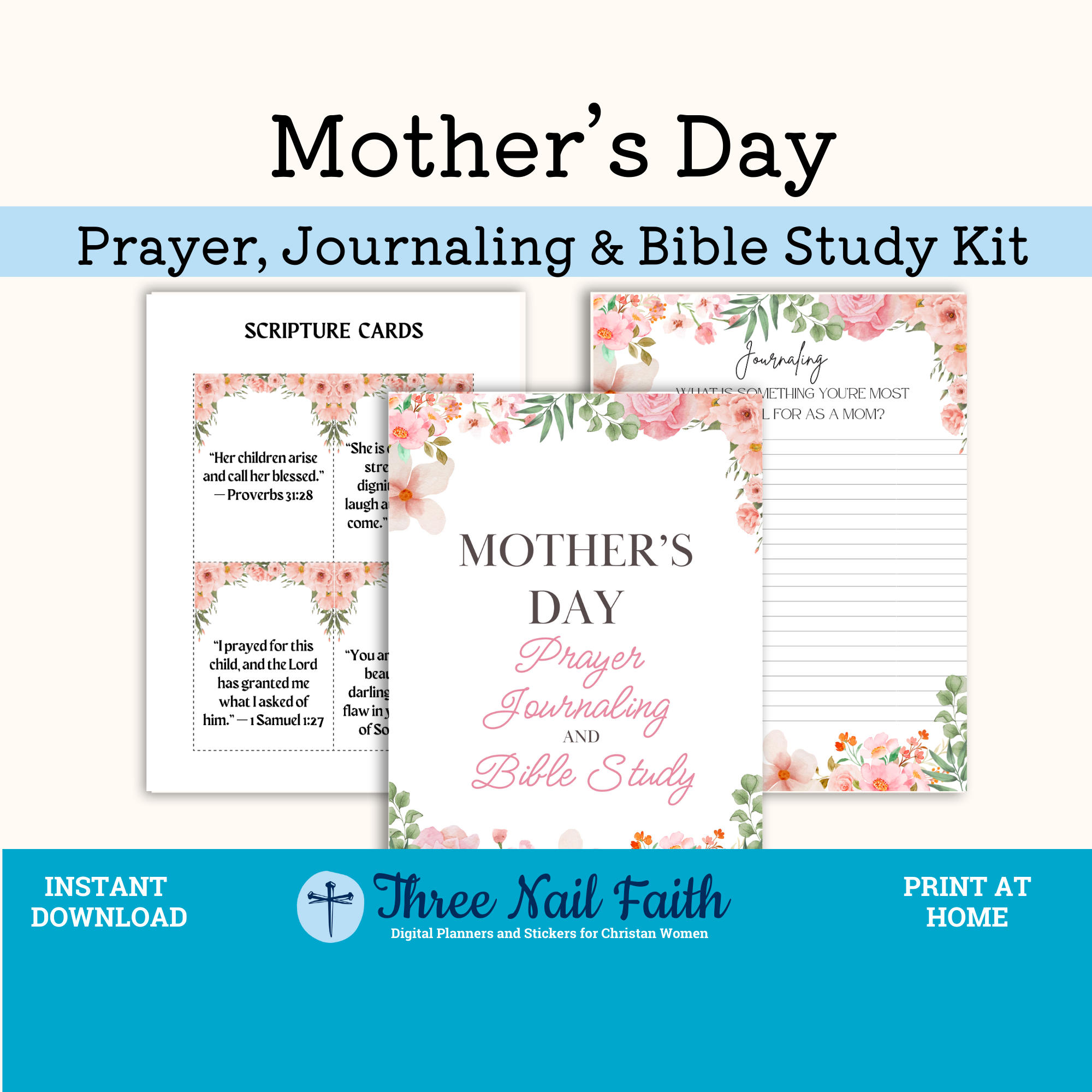 Mother's Day Prayer, journaling and Bible Study Kit