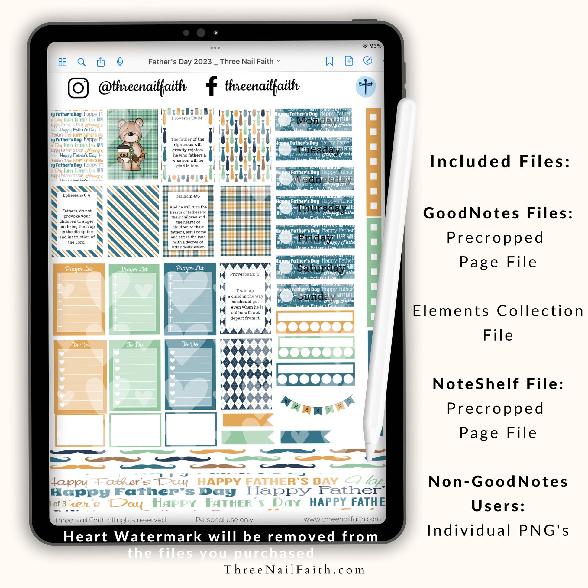 Cute digital stickers to decorate your digital planner
