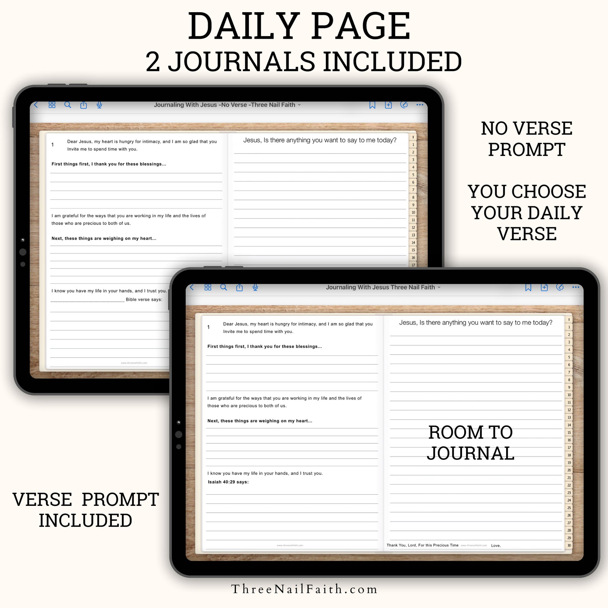 daily devotionalJournaling with Jesus 30 Day Digital Journal daily page
