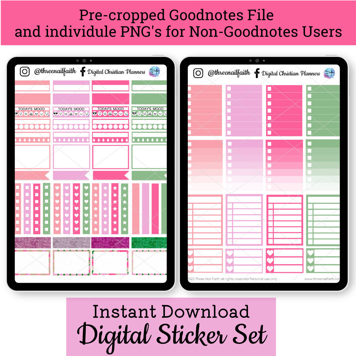 Boxes and rectangle digital stickers