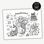 Printable Mermaid Birthday Activity Placemat