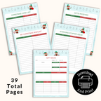 Elf Christmas Printable Planner