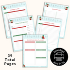 Elf Christmas Printable Planner