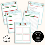 Elf Christmas Printable Planner