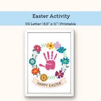 PRINTABLE Easter Handprint Art Craft For Kids