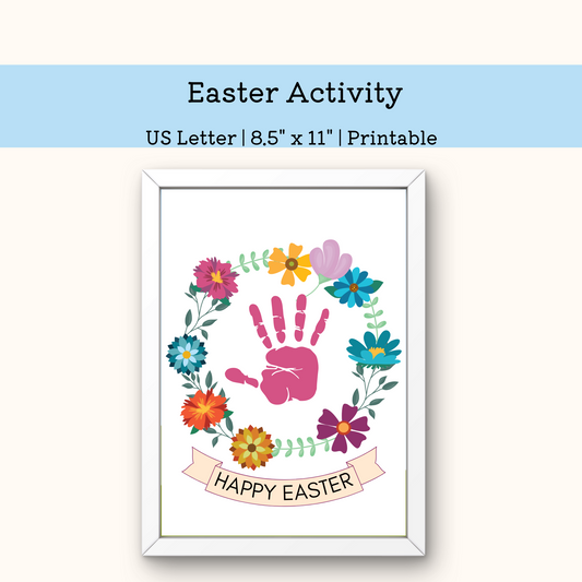 PRINTABLE Easter Handprint Art Craft For Kids