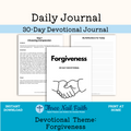 Forgiveness 30-Day PRINTABLE Devotional Journal
