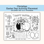 Printable Christian Easter Day Activity Mat