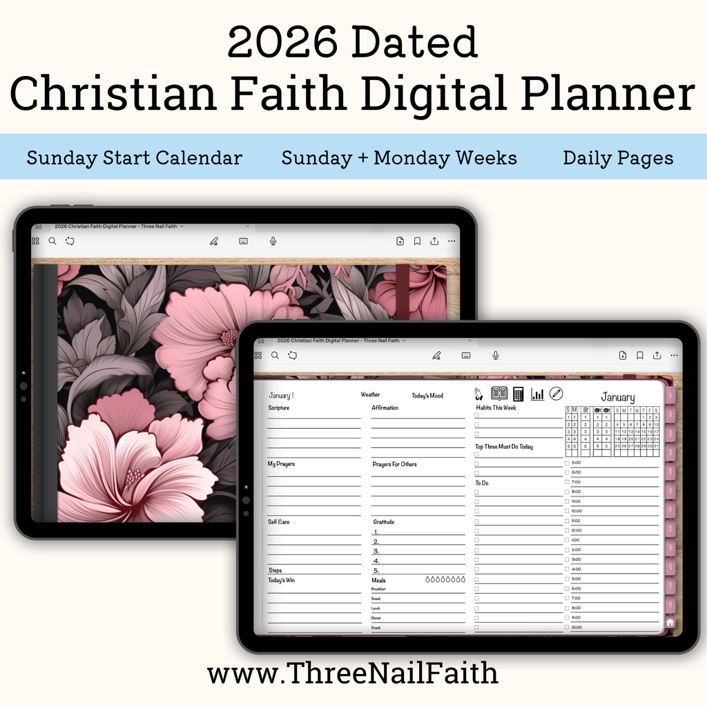 2026 Digital Christian Faith Planner