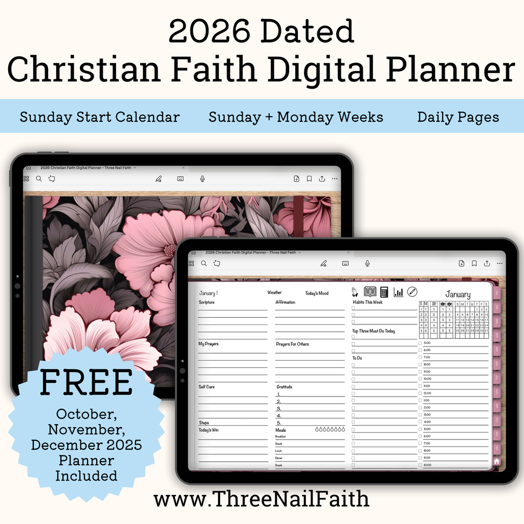 2026 Digital Christian Faith Planner