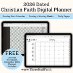 2026 grey Digital Christian Faith Planner