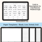 screen shot of index page and blank pages 