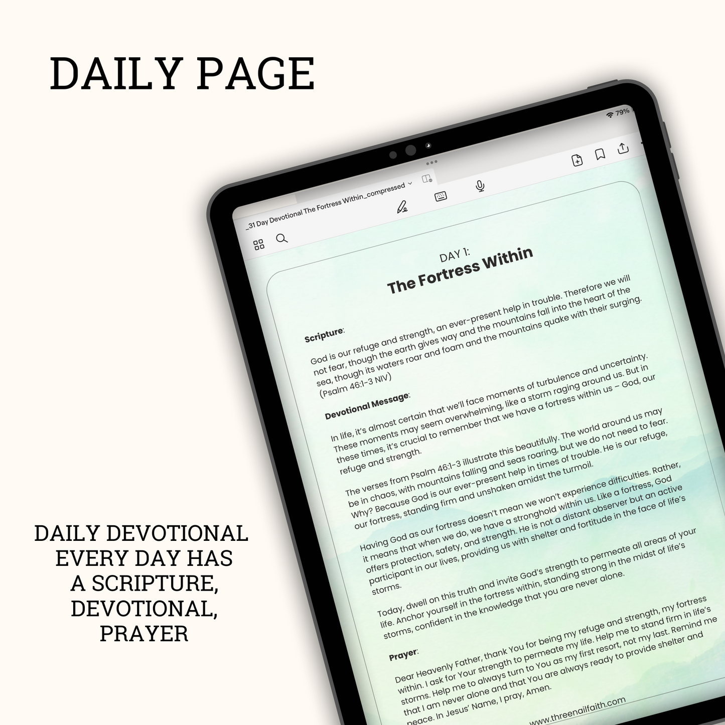 The Fortress Within 31 Day Digital Devotional