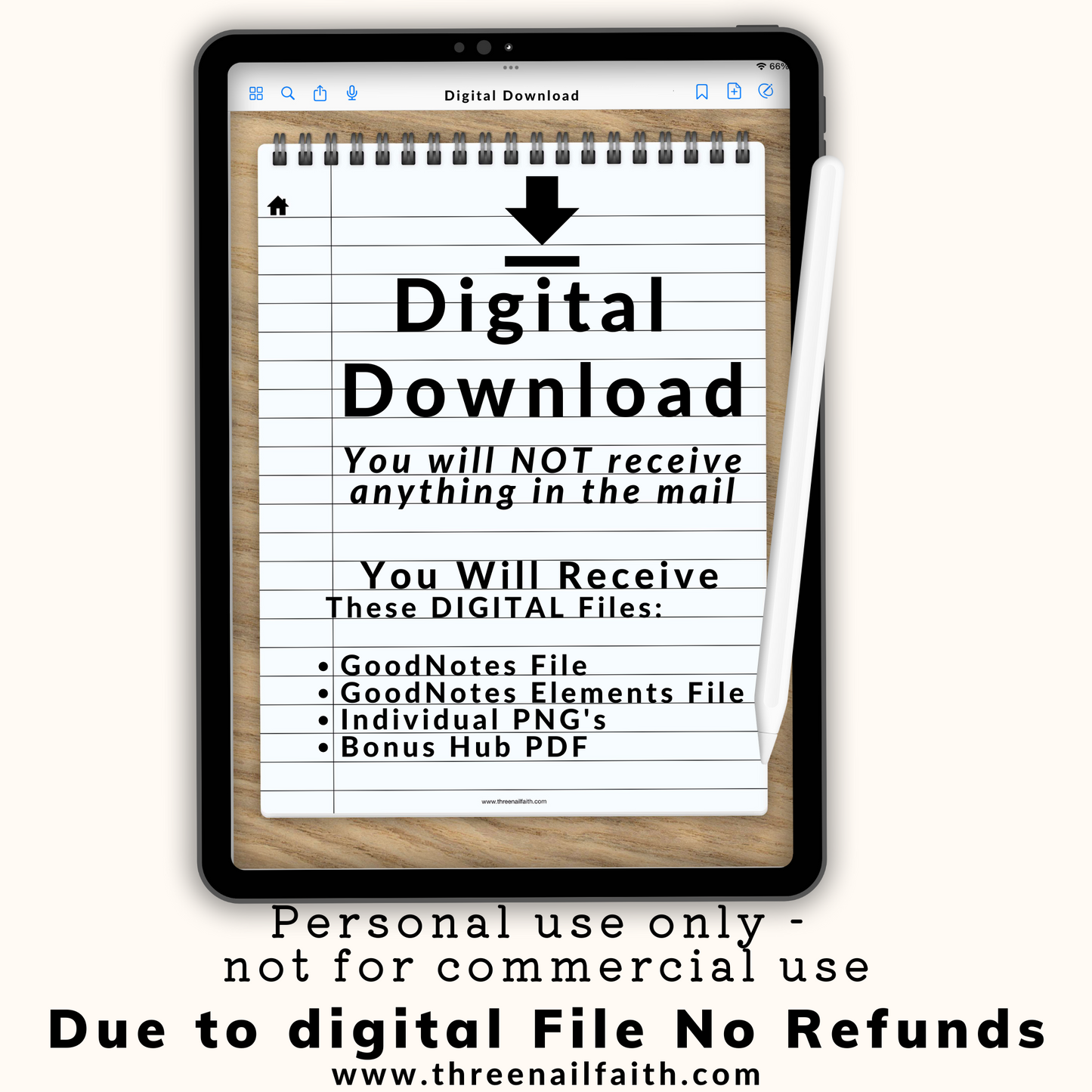 This is a digital download nothing will be shipped to you. you will receive goodnotes files and individual png files