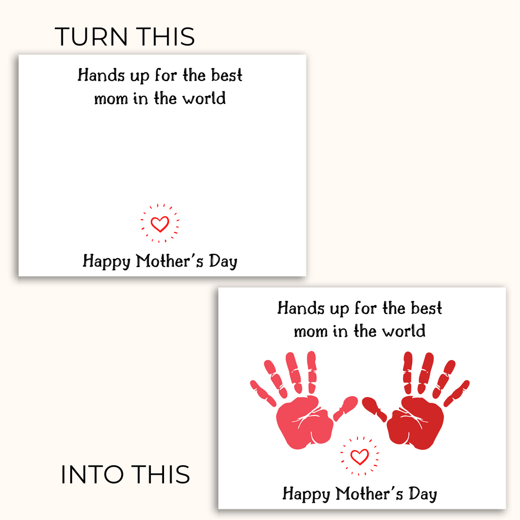 take the blank image and transform it into the best Mother's day keepsake