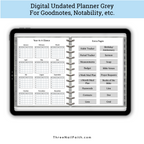 Undated Christian Faith Digital Planner - Grey