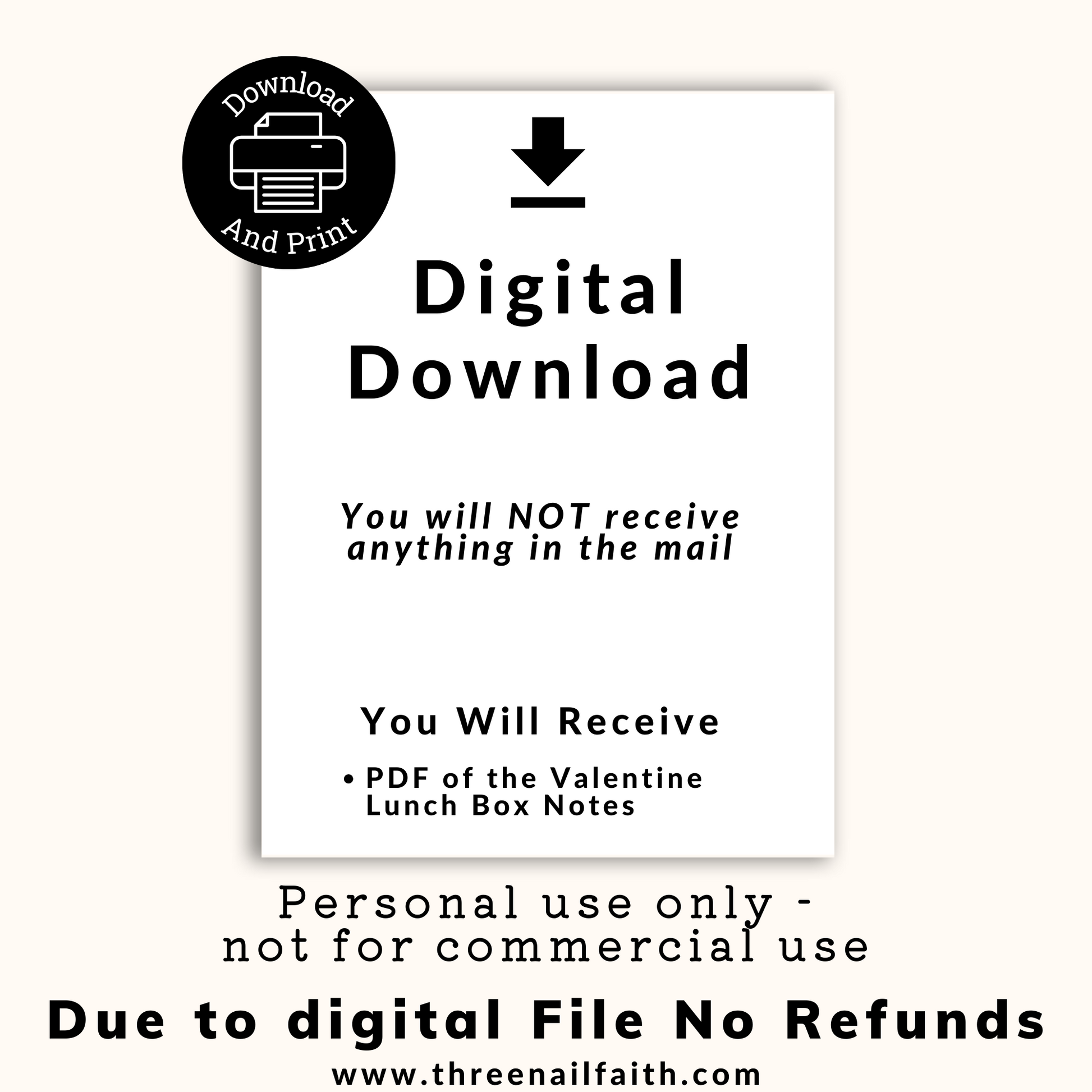 Digital Download nothing will be shipped to you.