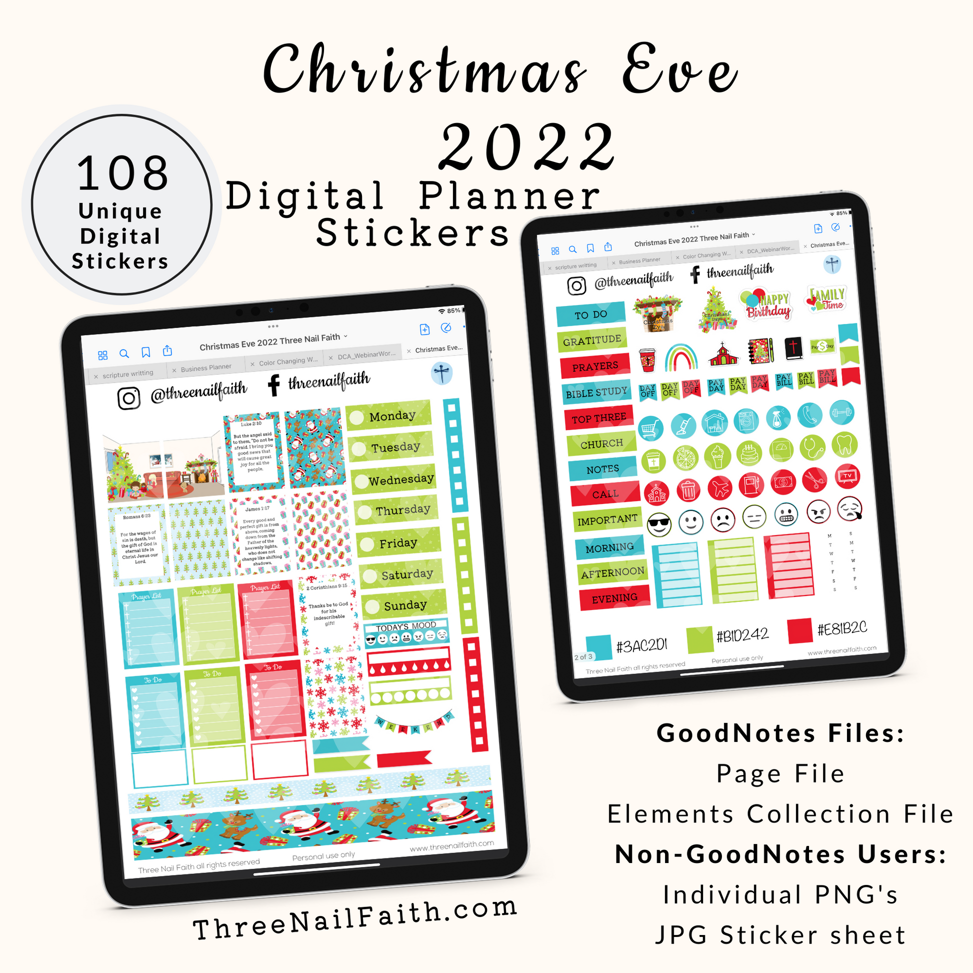 Christmas Ever Digital Planner Sticker Kit