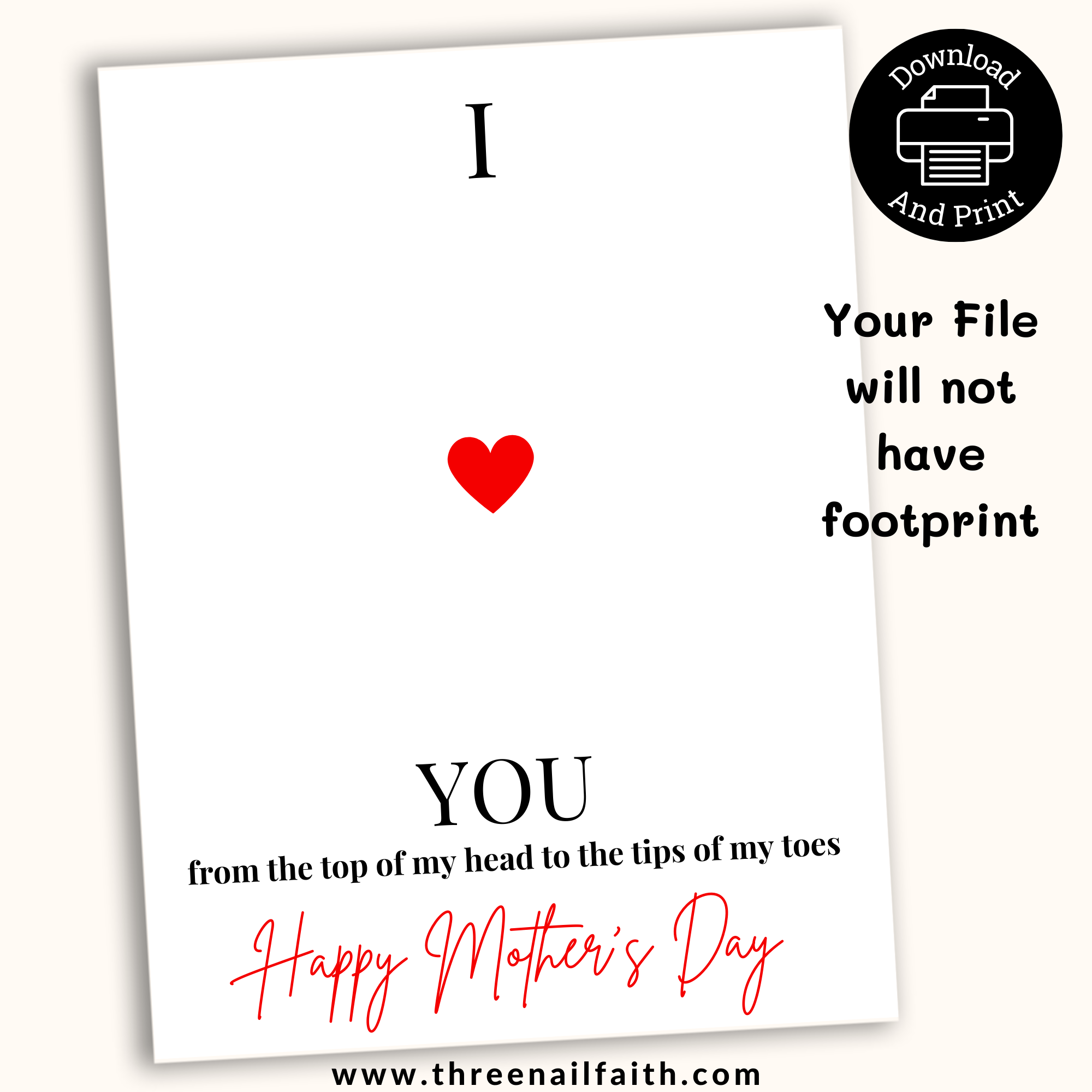 Your print will not have the footprints you will add them