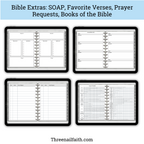 Undated Christian Faith Digital Planner - Grey