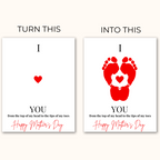 add your childs footprints to the image