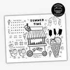 Summer Time Activity Placemat