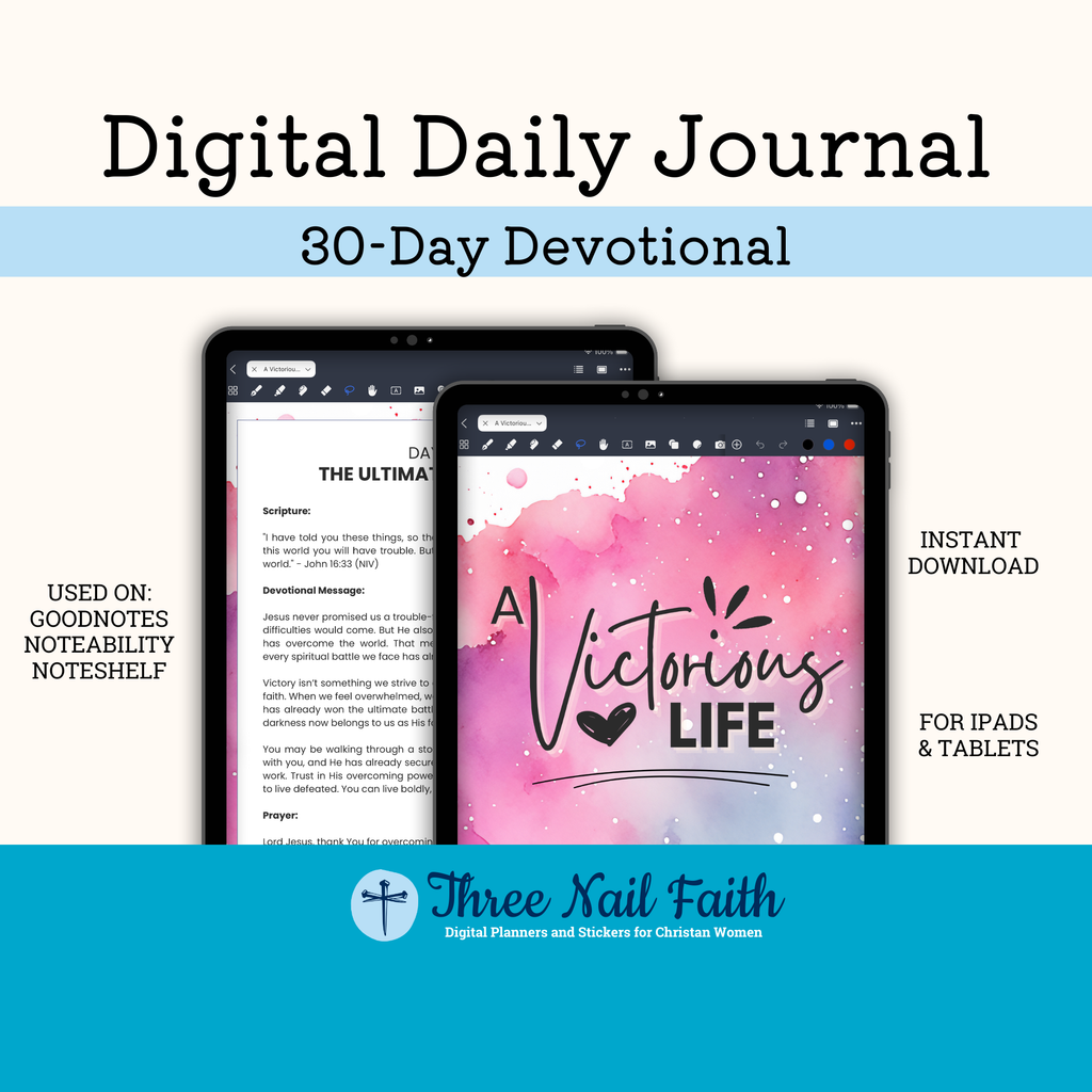 This is a 30 day digital devotional on the theme of A Victorious Life