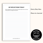 Each day you will have a question and space to journal that question. 