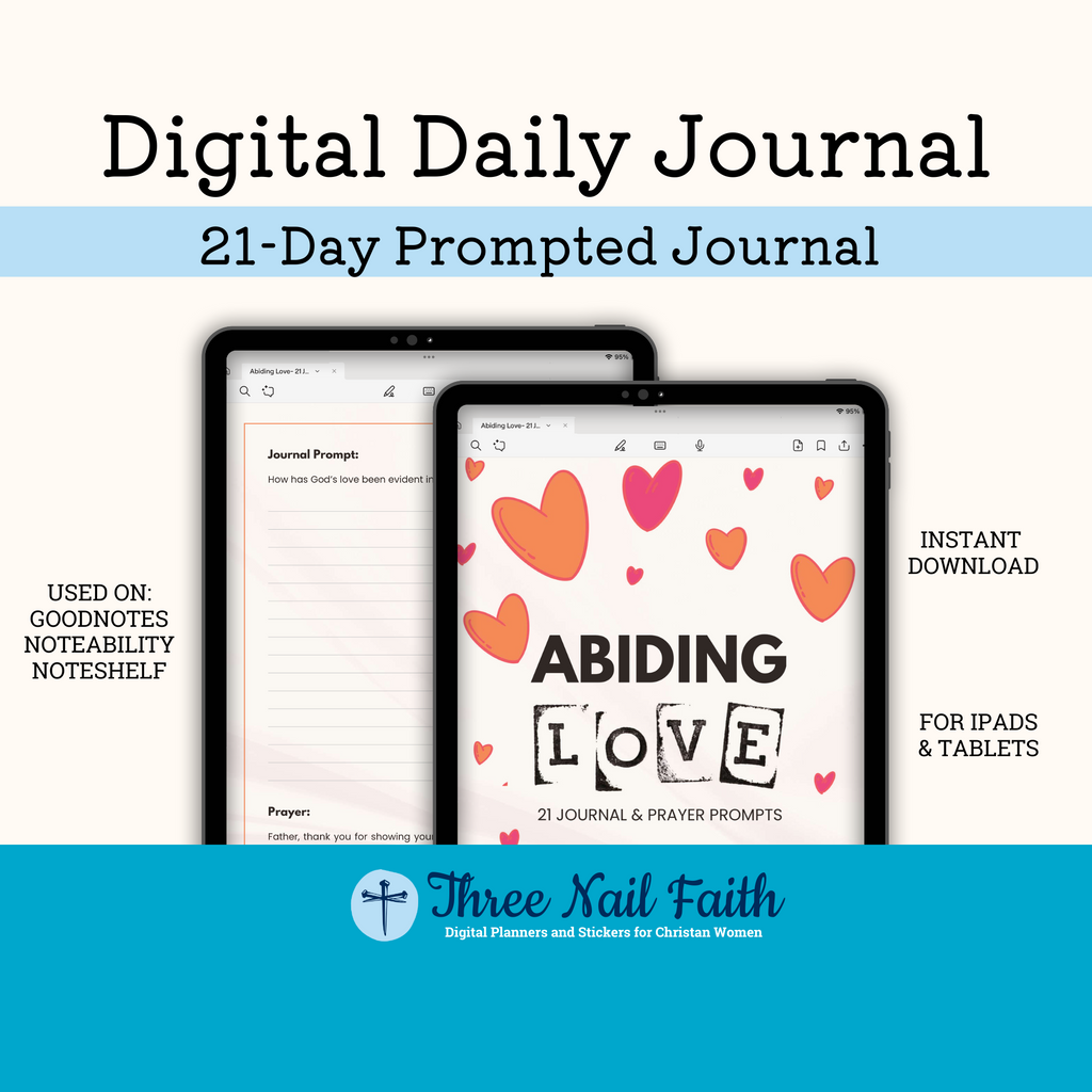 Abiding Love digital 21 day prompted journal 