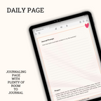 each day has a journal prompt, room to journal and a prayer 