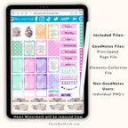 Book Lover Christian Faith Digital Planner Stickers.  Kit Has 118 Digital stickers