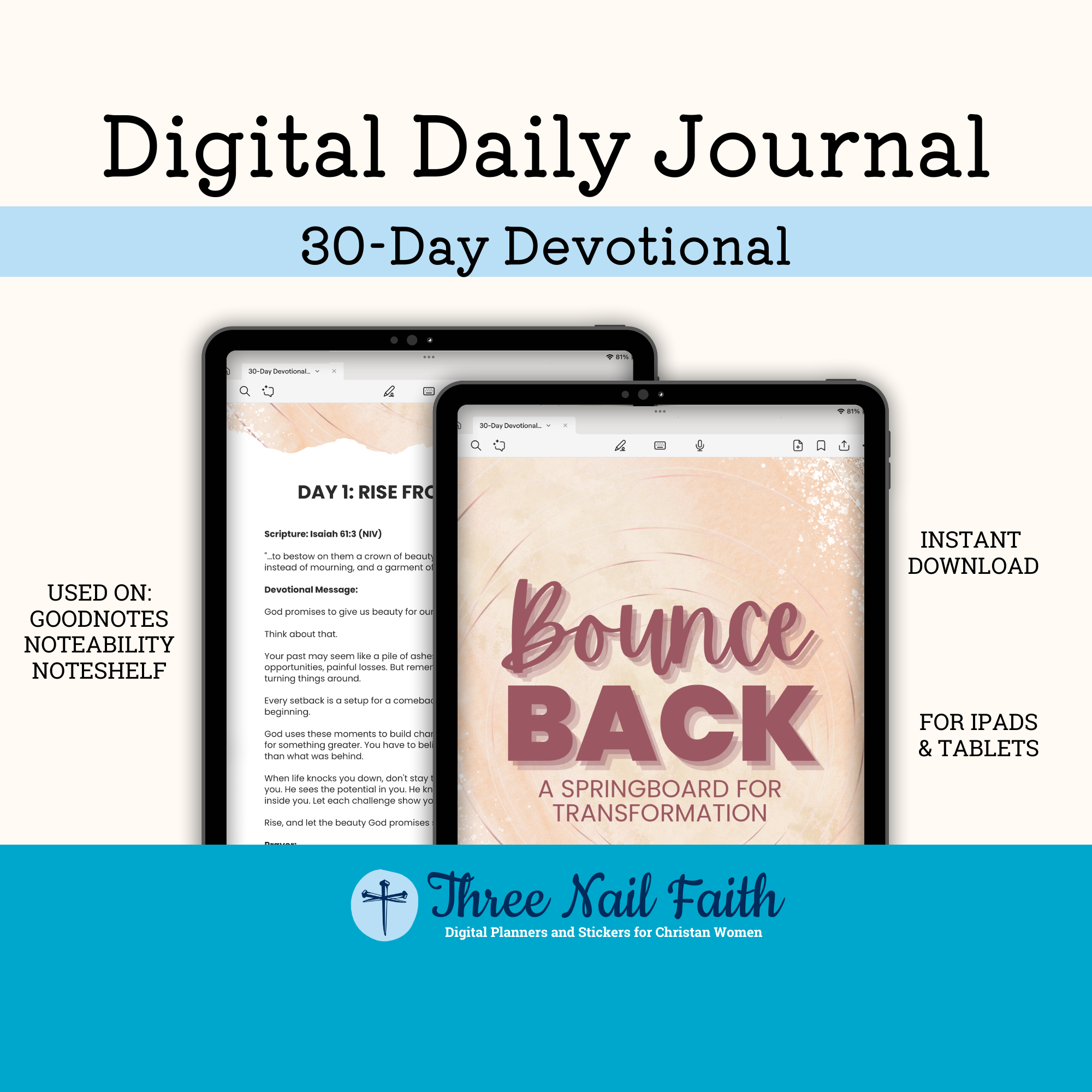 Bounce Back a 30 Day Digital Devotional 