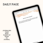 Each day has a reflection prompt and room for you to journal 
