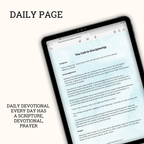 daily page of Called By The King 30-Day Daily Devotional Journal