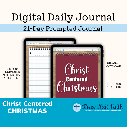 21 Day prompted journal about Christ Centered Christmas