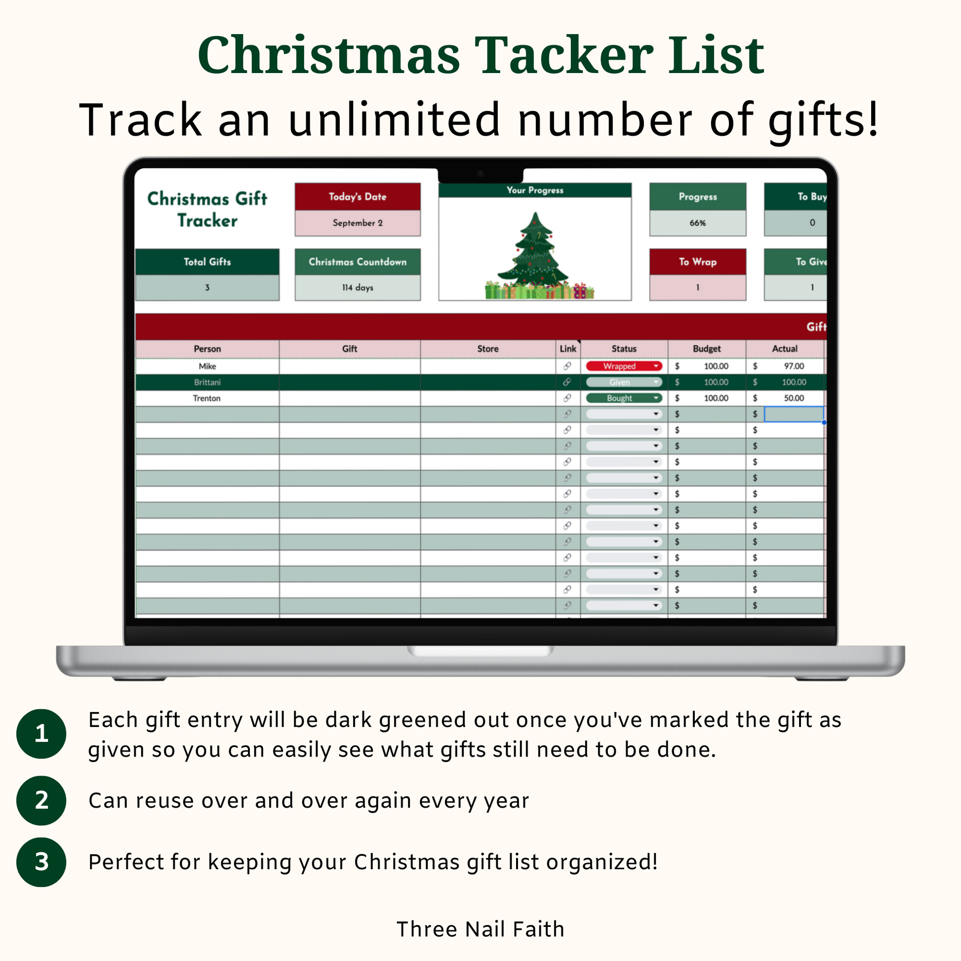 use the tracker every year 