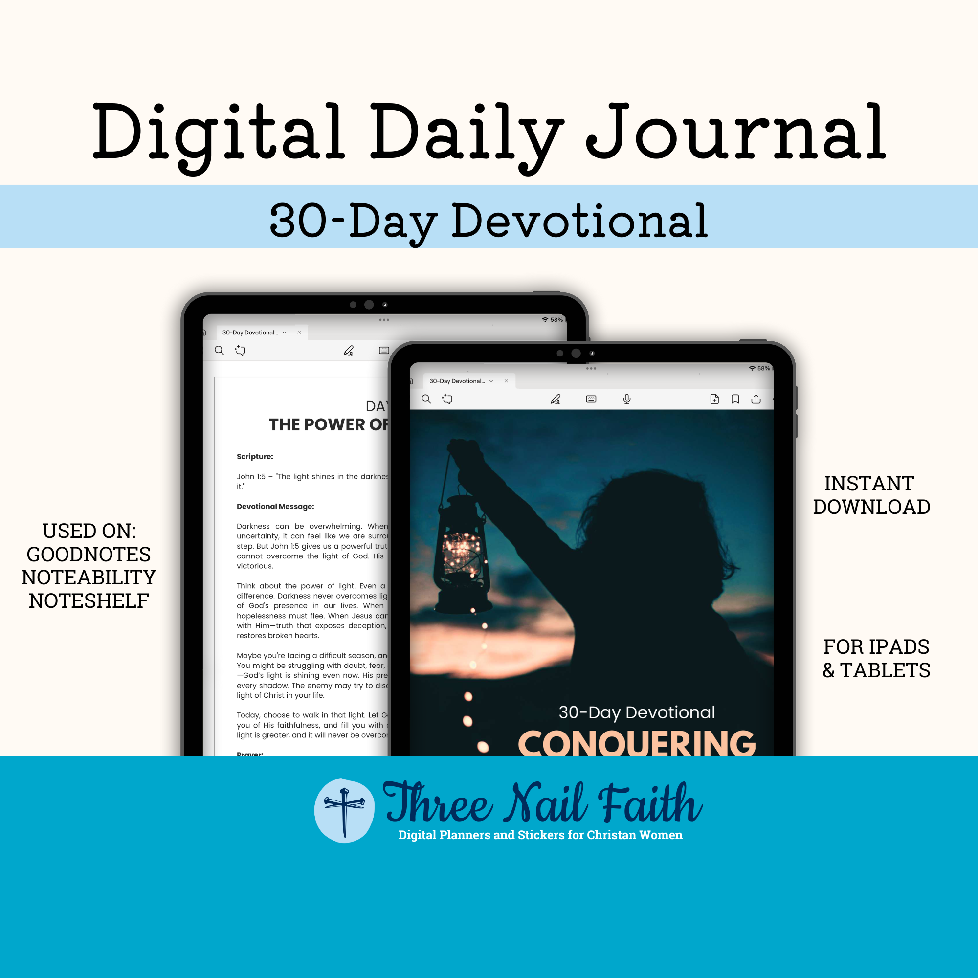 Conquering Darkness Digital 30 Day Devotional
