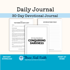 Conquering  Darkness Printable 30 Day Devotional
