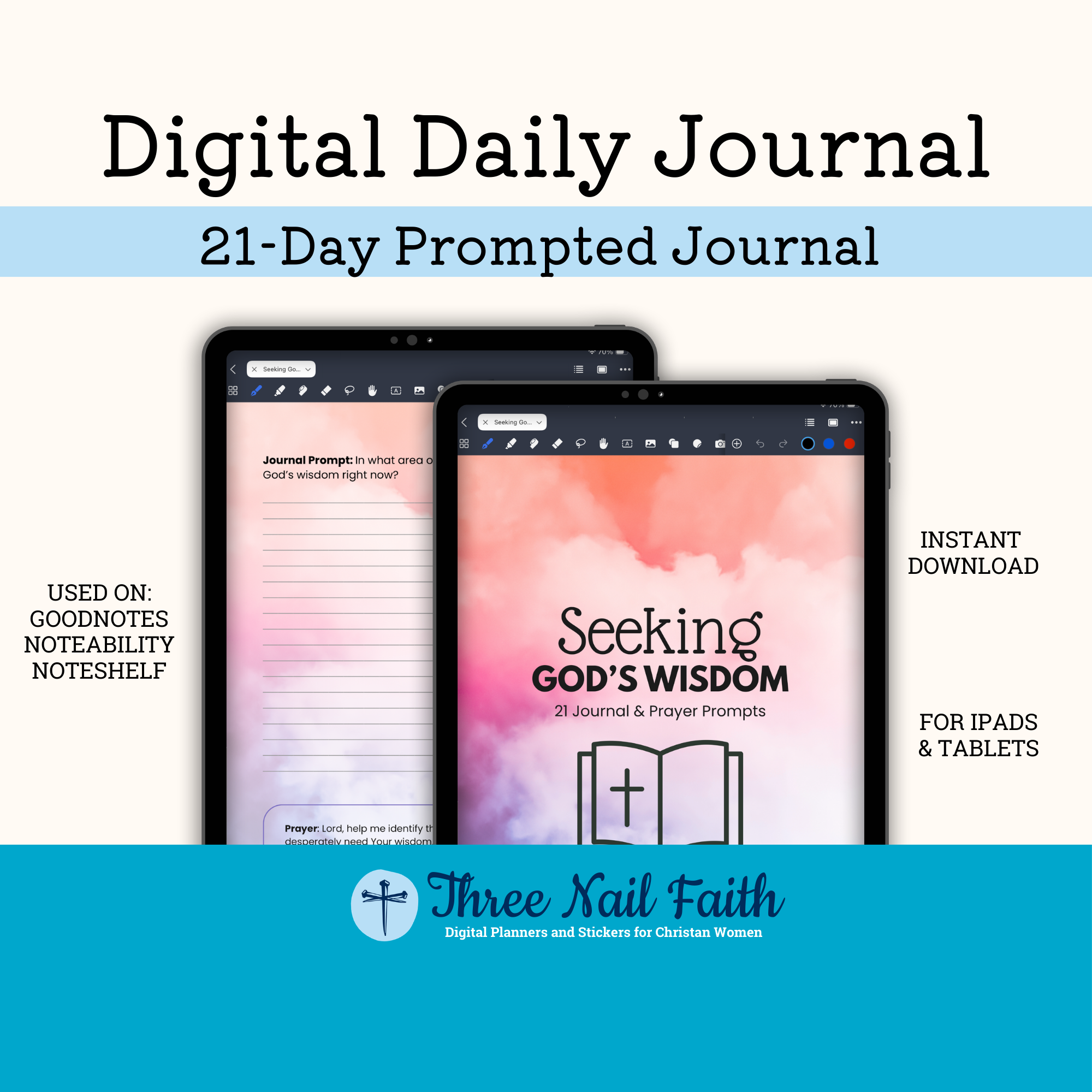 Seeking Gods wisdom a 21 day prompted faith journal