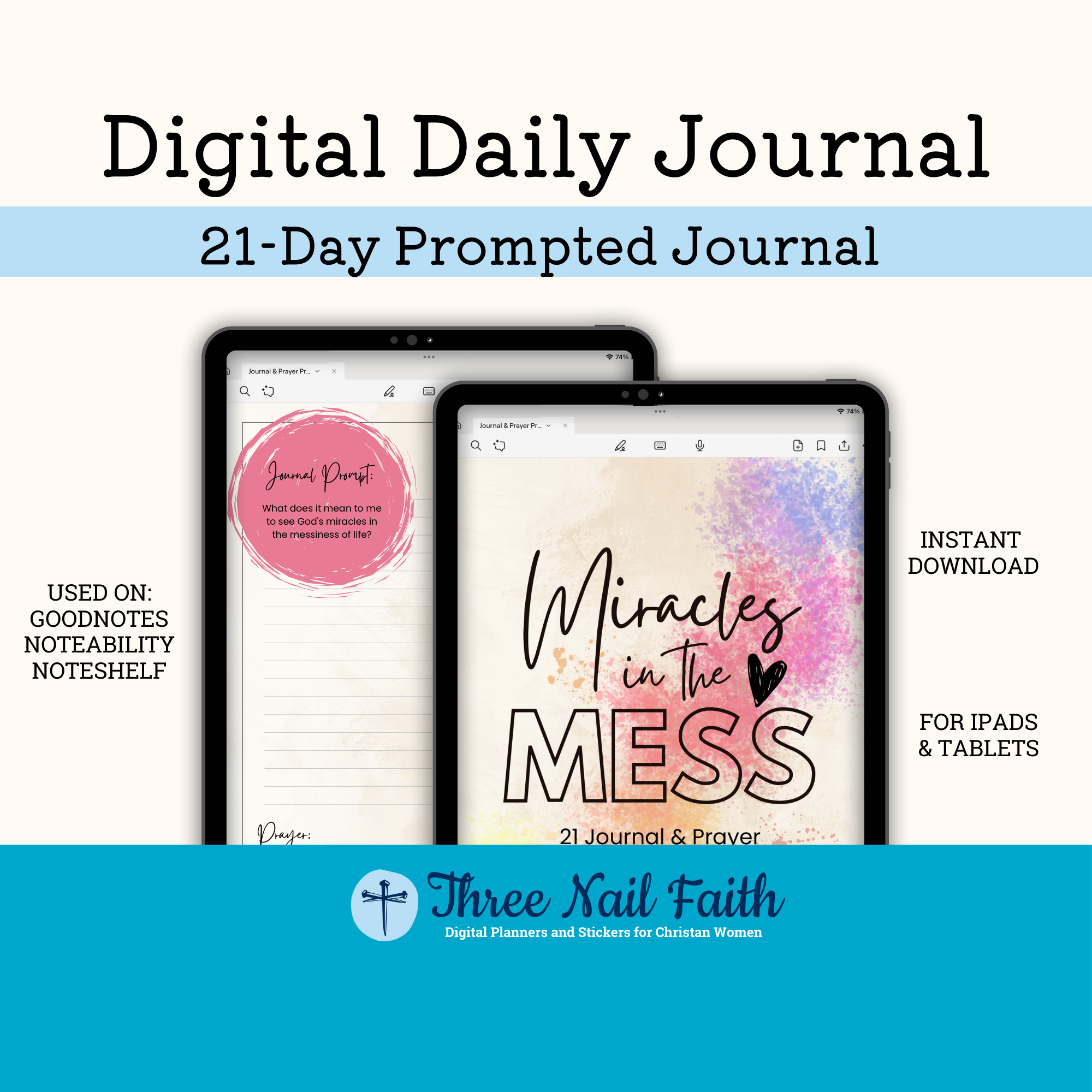 Miracles in the mess 21 day prompted faith journal