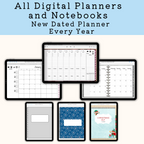 all digital planners are included in the bundle including dated planners. 