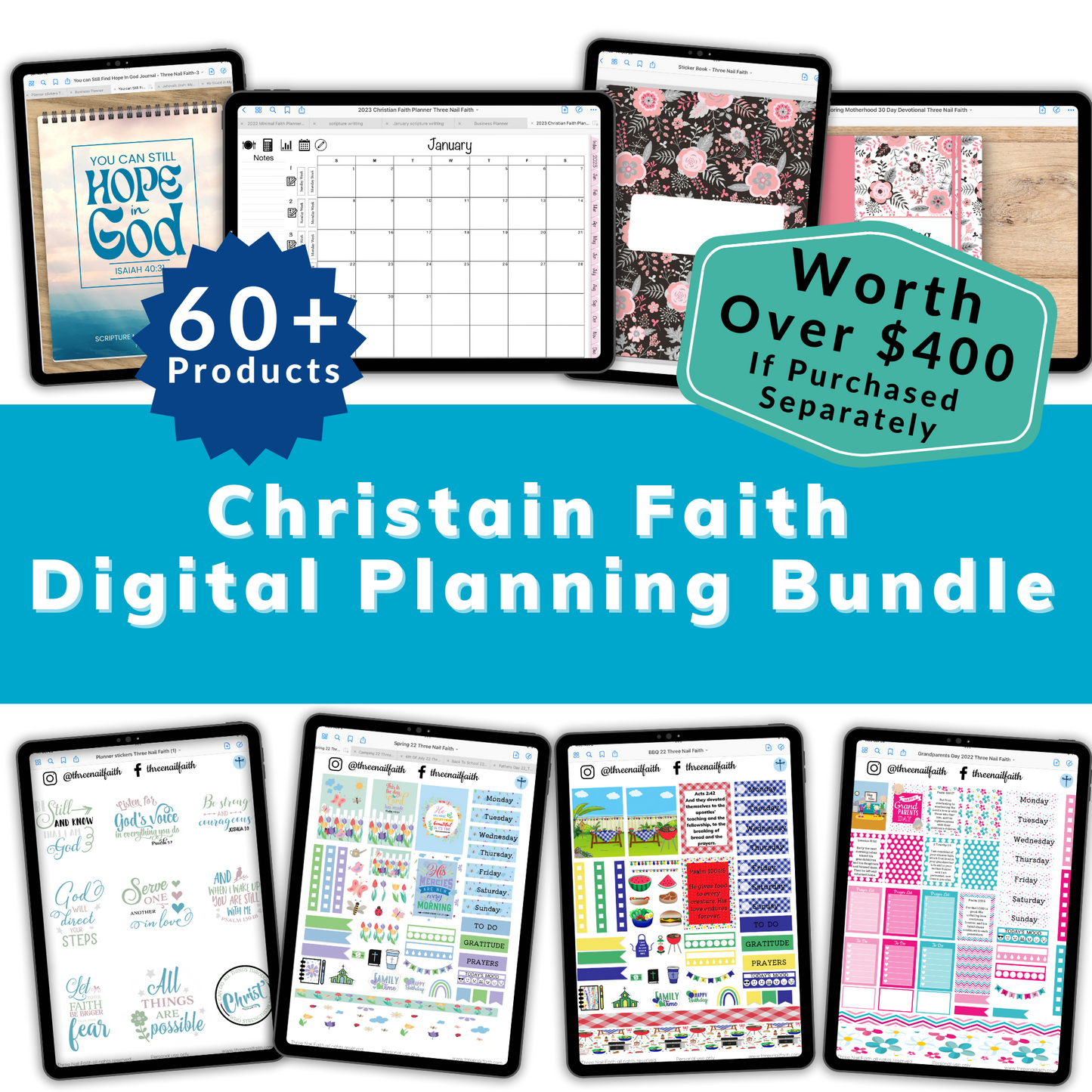 Christian Faith Digital Planner bundle