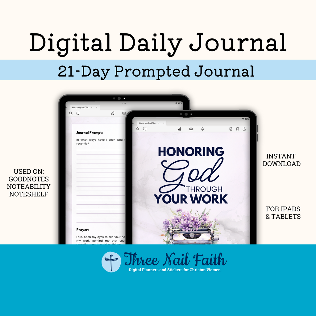 Honoring God Through Your Work made to work on tablets and ipads