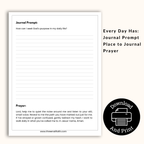 Seeking God's Wisdom 21 Day Printable Prompted Faith Journal