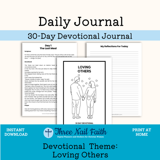 Loving Others Printable 30 day devotional journal