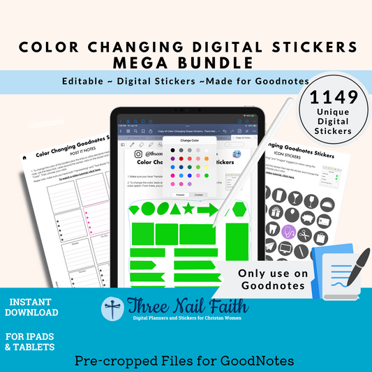 Color Changing Digital Sticker - Mega Bundle