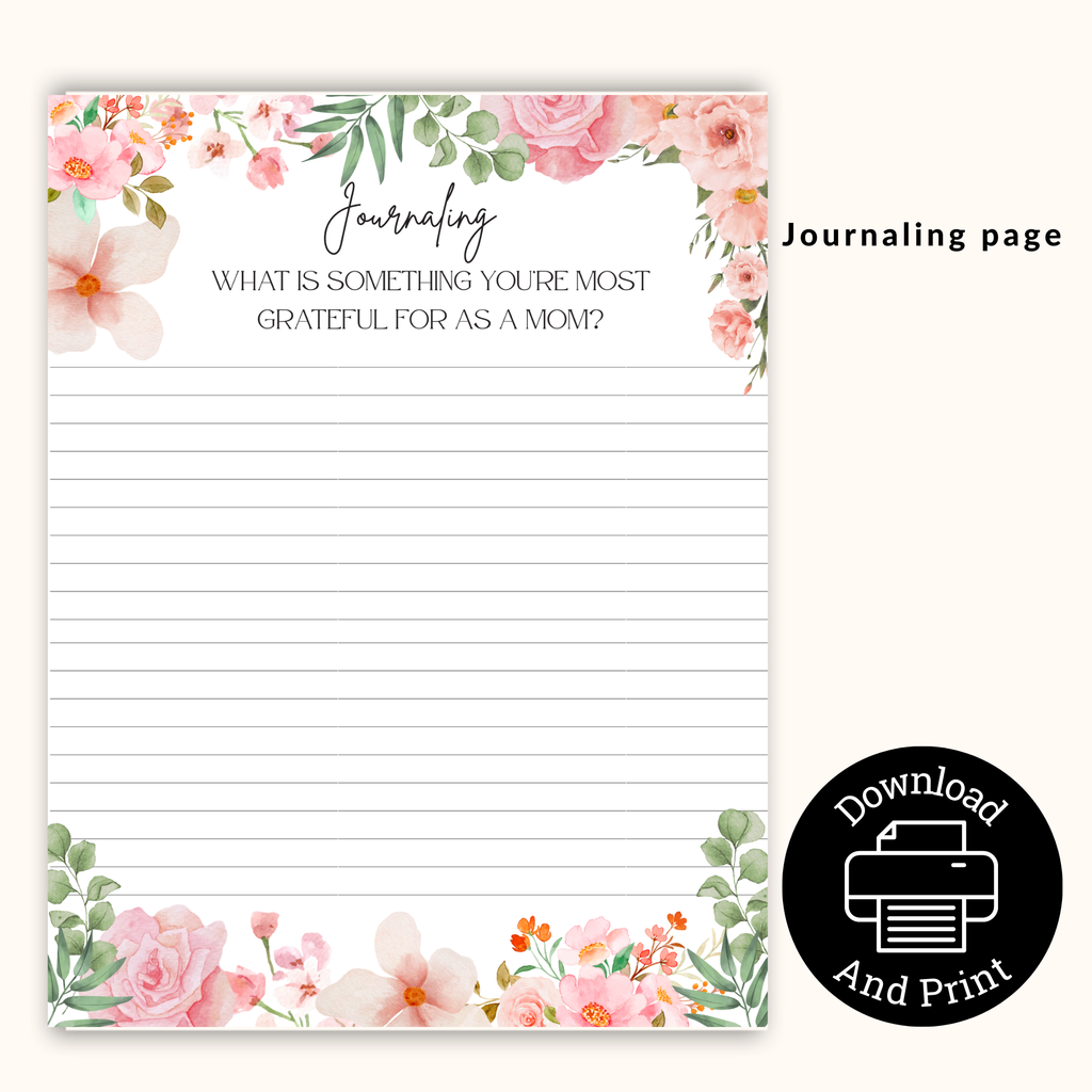 one of the journaling pages in the kit